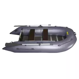 Инзер моторная 280V см, Ø 40, серая, со сплошным полом, килевая, надувная лодка ПВХ