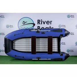 Riverboats RB-330 НДНД с надувным дном низкого давления - моторная надувная лодка ПВХ, Цвет лодки: Сине-черный