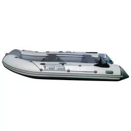 Riverboats RB-410 НДНД с надувным дном низкого давления - моторная надувная лодка ПВХ, Цвет лодки: Серо-белый