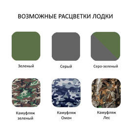 Инзер моторная 300 V НДНД см, Ø 40, килевая, надувная лодка ПВХ, Цвет лодки: Серый