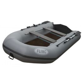 FLINC FT320L с фанерным полом-книжкой - моторная надувная лодка ПВХ, Цвет лодки: Серый