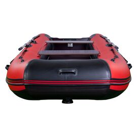 Riverboats RB-370 килевая, с фанерным пайолом со стрингерами - моторная надувная лодка ПВХ, Цвет лодки: Красно-черный
