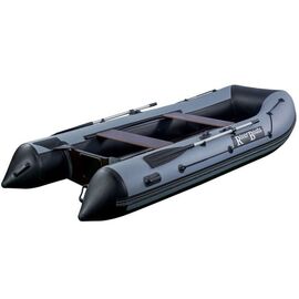 Riverboats RB-370 12 мм килевая, с фанерным пайолом со стрингерами - моторная надувная лодка ПВХ, Цвет лодки: Серый