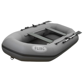 FLINC F280L с фанерной сланью - гребная надувная лодка ПВХ, Цвет лодки: Серый
