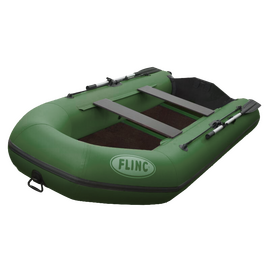FLINC FT320L с фанерным полом-книжкой - моторная надувная лодка ПВХ, Цвет лодки: Оливковый