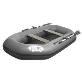 FLINC F260L с фанерной сланью - гребная надувная лодка ПВХ, Цвет лодки: Серый