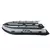 Riverboats RB-430 килевая+фальшборт, с фанерным пайолом со стрингерами - моторная надувная лодка ПВХ, Цвет лодки: Серо-черный