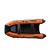 Riverboats РИБ 430R (S,L) (встроенный рундук) - жестко-надувная моторная лодка ПВХ, Цвет лодки: Черно-серый, изображение 4