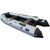 Riverboats RB-350 12 мм килевая, с фанерным пайолом со стрингерами - моторная надувная лодка ПВХ, Цвет лодки: Бело-черный