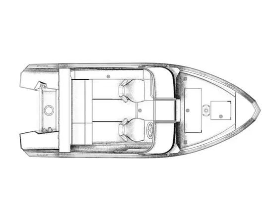 Windboat 4.6 DСX  двухконсольная - алюминиевая моторная лодка, изображение 5
