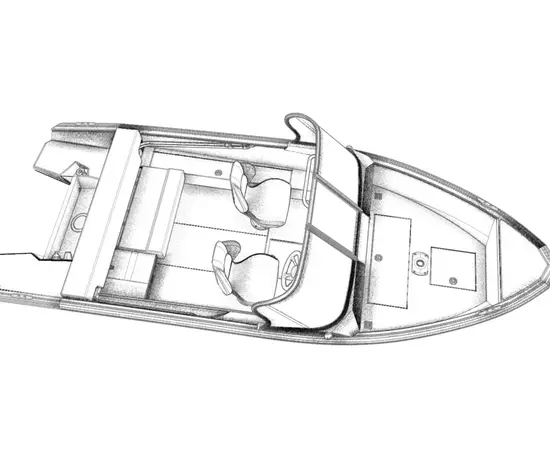 Windboat 4.6 DСX  двухконсольная - алюминиевая моторная лодка, изображение 15