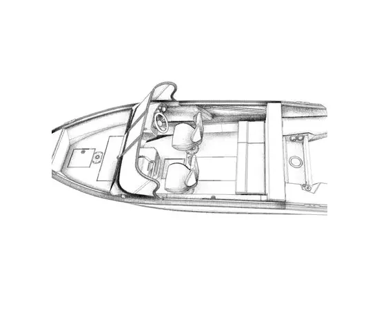 Windboat 4.6 DСX  двухконсольная - алюминиевая моторная лодка, изображение 6