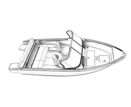 Windboat 4.6 DСX  двухконсольная - алюминиевая моторная лодка, изображение 10