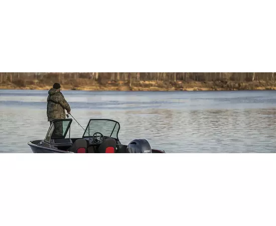 Windboat 4.6 DСX  двухконсольная - алюминиевая моторная лодка, изображение 17