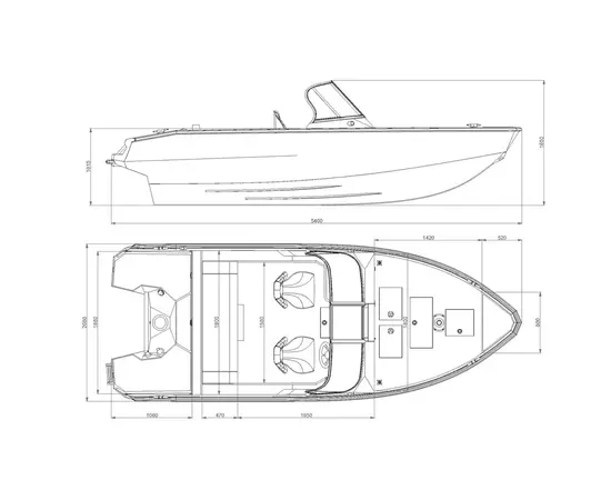Windboat 4.9 DCX - двухконсольная  алюминиевая моторная лодка, изображение 52