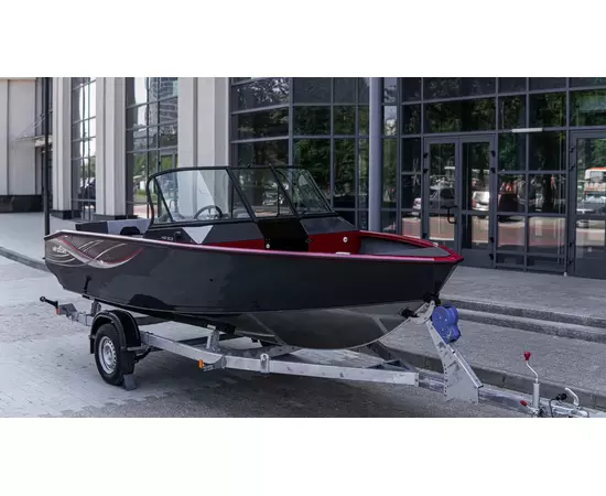 Windboat 4.9 DCX - двухконсольная  алюминиевая моторная лодка, изображение 41