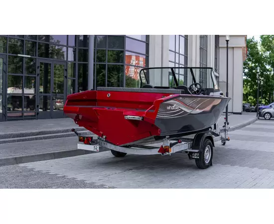 Windboat 4.9 DCX - двухконсольная  алюминиевая моторная лодка, изображение 45