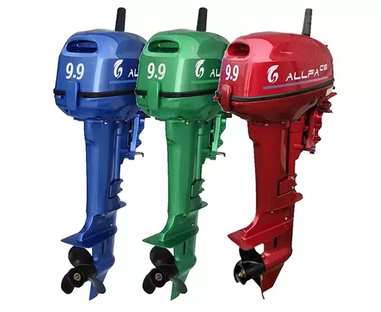 Allfa CG T9.9 MAX лимит (синий, зеленый) - 2х-тактный лодочный мотор, Цвет: Зелёный, изображение 7