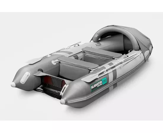 Гладиатор E350 Pro с надувным дном низкого давления (НДНД) - моторная надувная лодка ПВХ, изображение 6