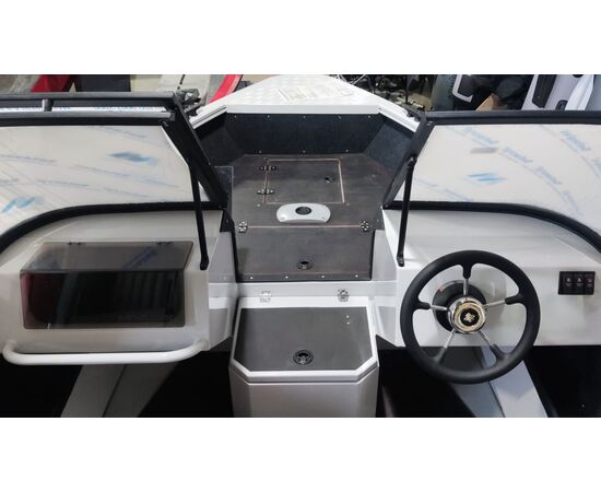Windboat 4.5 DCX серая алюминиевая моторная лодка с дополнительной комплектацией, изображение 7
