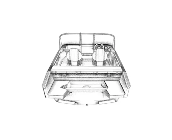 Windboat 4.6 DСX  Рестайлинг двухконсольная - алюминиевая моторная лодка, изображение 39
