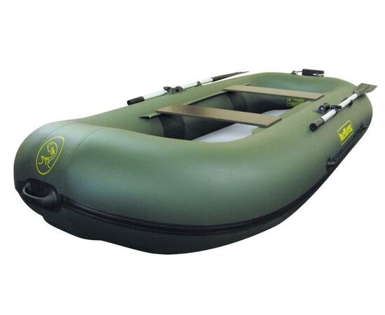 BoatMaster 300AF с надувным дном высокого давления (airdeck) - гребная надувная лодка ПВХ, Цвет лодки: Оливковый, изображение 2