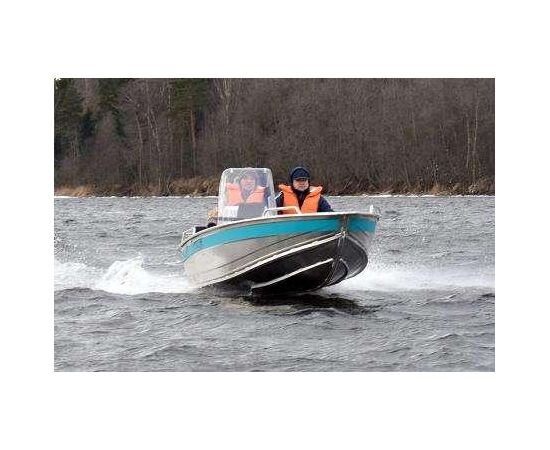 Вельбот 411 одноконсольная - алюминиевая моторная лодка, изображение 3