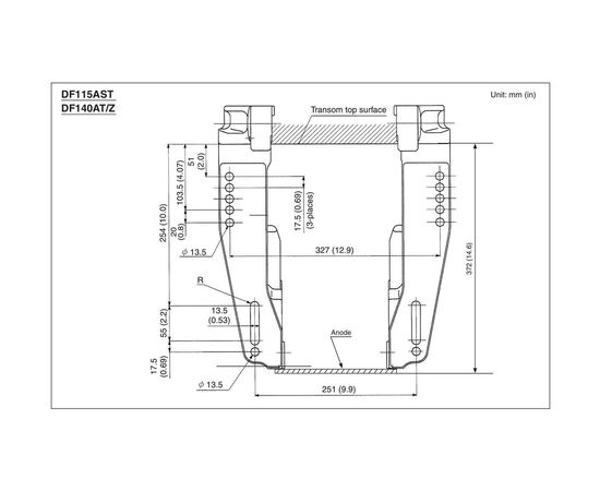 Suzuki DF140AZL (X) White, левостороннее движение винта - 4х-тактный лодочный мотор, изображение 5