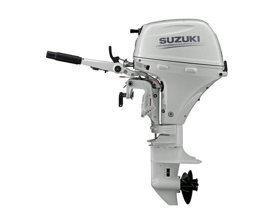 Suzuki DF15AS (L) White, инжектор/румпель - 4х-тактный лодочный мотор, изображение 2