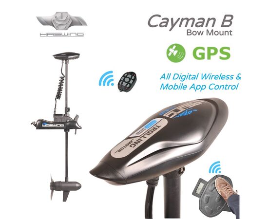 Haswing Cayman B 55 lbs GPS (дейдвуд 1370 мм) - лодочный электромотор, изображение 2
