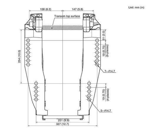 Suzuki DF350ATX (XX) White, с контрвращением винта, белый - 4х-тактный лодочный мотор, изображение 4