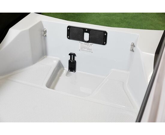 Riverboats РИБ 430R (S,L) (встроенный рундук) - жестко-надувная моторная лодка ПВХ, Цвет лодки: Черно-серый, изображение 13