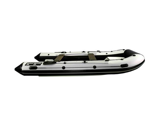 Riverboats РИБ 430R (S,L) (встроенный рундук) - жестко-надувная моторная лодка ПВХ, Цвет лодки: Черно-серый, изображение 8
