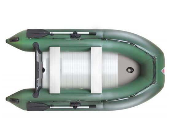 Yukona 310TS килевая, c фанерным пайолом со стрингерами - моторная надувная лодка ПВХ, Тип дна: Фанерный пайол-книжка со стрингерами, Цвет лодки: Серый, изображение 3