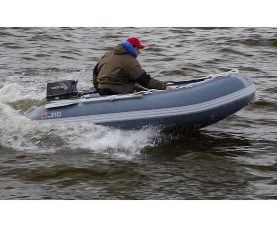 Yukona 310TS килевая, c фанерным пайолом со стрингерами - моторная надувная лодка ПВХ, Тип дна: Фанерный пайол-книжка со стрингерами, Цвет лодки: Серый, изображение 6