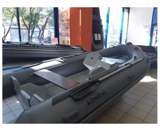 Адмирал RIB 380 - классический RIB - жёстко-надувная моторная лодка ПВХ, Цвет лодки: Серый, изображение 3