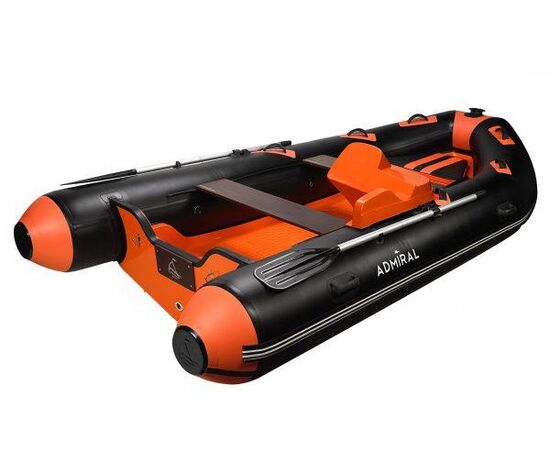 Адмирал RIB 380 - классический RIB - жёстко-надувная моторная лодка ПВХ, Цвет лодки: Серый, изображение 8