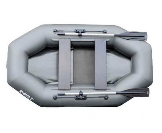 FORT boat 260 с фанерной сланью - гребная надувная лодка ПВХ, Цвет лодки: Оливковый, изображение 3
