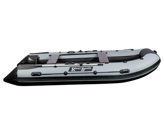 Riverboats RB-390 НДНД с надувным дном низкого давления - моторная надувная лодка ПВХ, Цвет лодки: Сине-черный, изображение 7