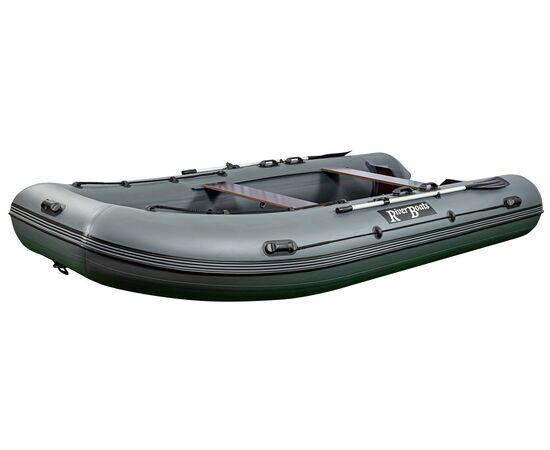 Riverboats RB-490 килевая, с фанерным пайолом со стрингерами - моторная надувная лодка ПВХ, изображение 5