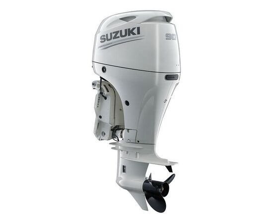 Suzuki DF90ATL (X) White, дистанция/электрозапуск/трим- 4х-тактный лодочный мотор, изображение 2