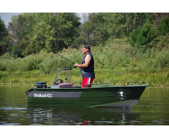 Windboat 42CM одноконсольная - алюминиевая моторная лодка (архив), изображение 8
