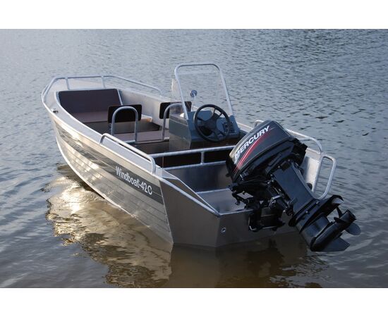 Windboat 42CM одноконсольная - алюминиевая моторная лодка (архив), изображение 10