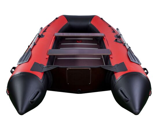 Riverboats RB-370 12 мм килевая, с фанерным пайолом со стрингерами - моторная надувная лодка ПВХ, Цвет лодки: Серо-черный, изображение 7