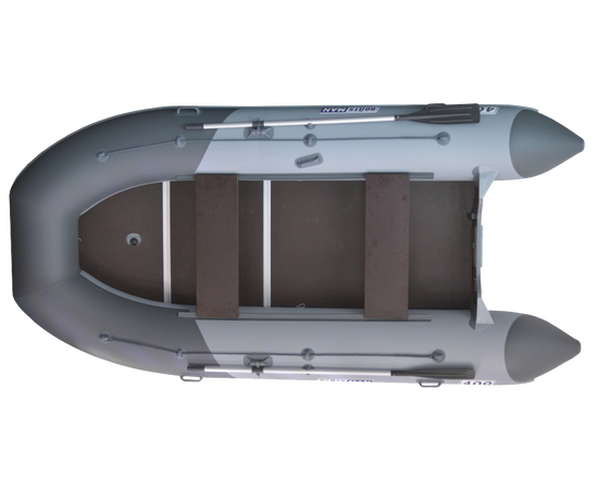 BoatsMan BT400SK килевая, со сплошным фанерным полом со стрингерами "гидролыжа" - моторная надувная лодка ПВХ, Цвет лодки: Графитово-серый, изображение 6