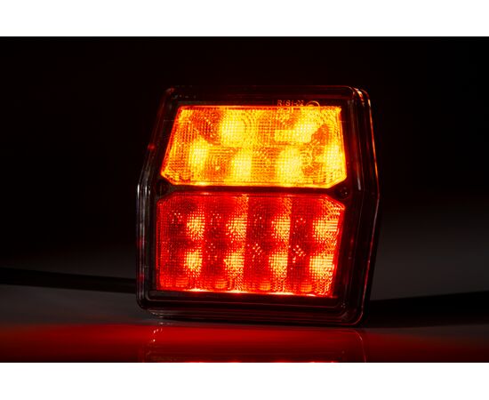 Фонарь задний Fristom FT-222 Т LED с подсветкой номерного знака и электрическим соединением Bajonet 5PIN, изображение 4