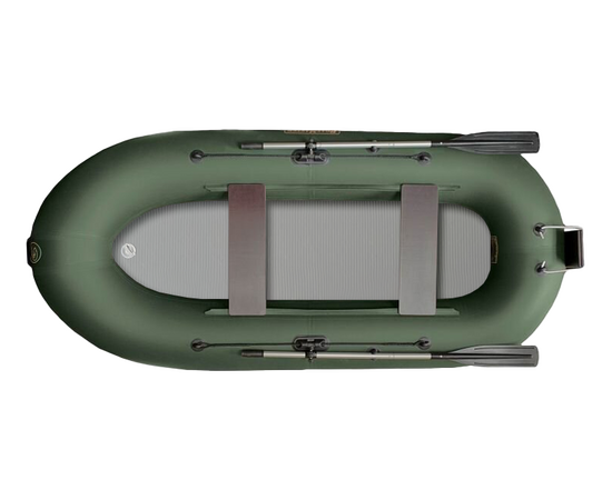 BoatMaster 300AF с надувным дном высокого давления (airdeck) - гребная надувная лодка ПВХ, Цвет лодки: Оливковый, изображение 4