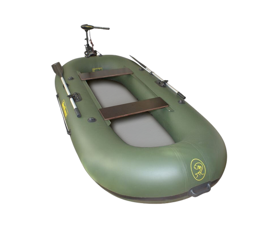 BoatMaster 300AF с надувным дном высокого давления (airdeck) - гребная надувная лодка ПВХ, Цвет лодки: Оливковый, изображение 3